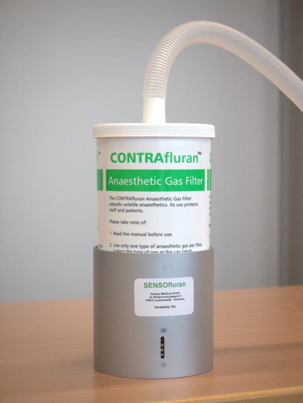 The sensofluran sensor on a contrafluran canister