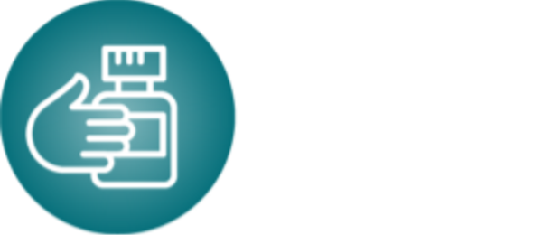 Hand on container icon